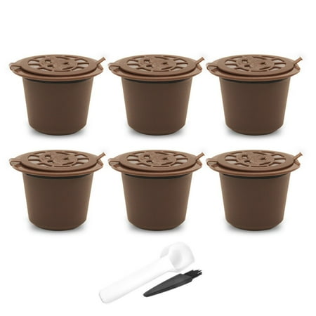 

Lierteer 6PCS For Maker Machine Refillable Reusable Coffee Filter Capsule Pods