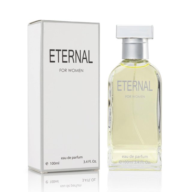 Eternal For Women - Eau De Parfum Spray de 3.4 onzas líquidas Mezcla refrescante de fragancias cítricas, florales y almizcleras Olor fresco durante todo el día Ocasiones de regalo encantadoras Perfume