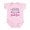 Petal Pink, variant on CafePress - Big Deal Flower Girl Infant Bodysuit - Baby Light Bodysuit, Size Newborn - 24 Months