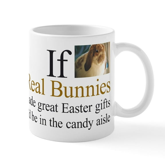 CafePress - Bunny Rights At Easter Mugs - 11 oz Ceramic Mug - Novelty Coffee Tea Cup