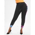 thumbnail image 3 of Leggings Talla Extra a Cuadros Panel Abotonado Rosegal Leggings de talla grande, 3 of 5