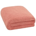 thumbnail image 2 of Cotton Paradise 100% Cotton 40 by 80 inches Bath Sheet, Soft Absorbent Quick Dry Towels for Bathroom, Coral, 2 of 8