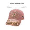 thumbnail image 2 of FUZHIQ Women 3D Embroidered Baseball Cap Wide Brim Adjustable Sun Hat Elegant Decorative Casual Headwear for Daily Wear, 2 of 2
