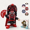 thumbnail image 1 of Fiudx Ofertas flash del día pieza de muñeca que cambia de cara de la Ópera de Sichuan, muñeca de la Ópera China de Pekín, estatuilla de ópera, decoración de escritorio, juguetes en miniatura, salpica, 1 of 7