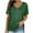 Green, variant on HONHUZH Womens Summer Tops Short Sleeve Sequins Loose Polluer Solid V-Neck Blouse Casual Shirt