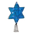 thumbnail image 2 of Kurt Adler UL 10-Light LED Silver and Blue Shimmer Star Treetop, 2 of 8