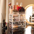 thumbnail image 3 of Organizador de maquillaje Cq acrílico transparente, apilable, 6 cajones, x3, 3 of 7