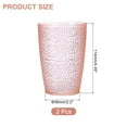 thumbnail image 2 of Uxcell Vasos de acrílico de 13oz, 2Pack, vasos reutilizables de plástico para el hogar y exteriores, Rosa, 2 of 7