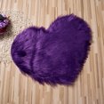 thumbnail image 4 of Mialoley Heart Shaped Shaggy Faux Fur Fluffy Rug Hairy Carpet, 4 of 7