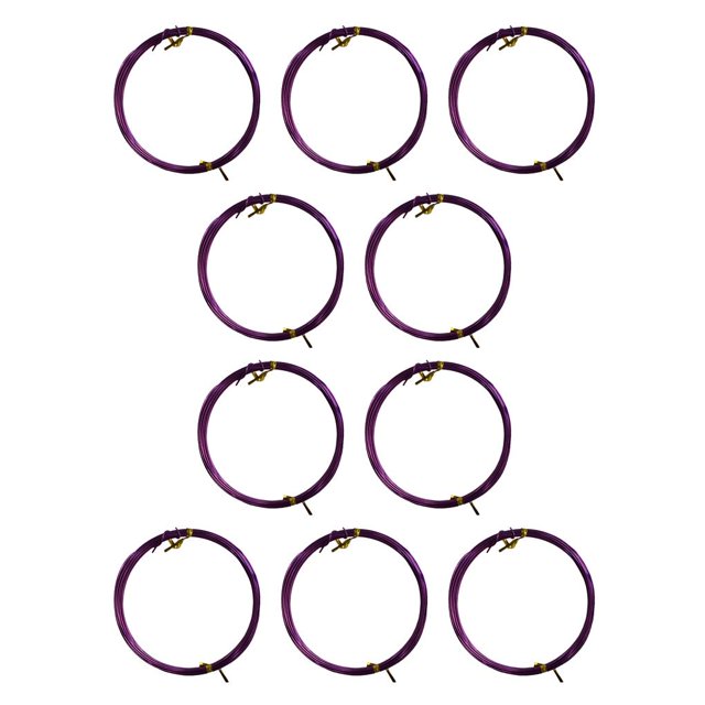 Vogacara Craft Wires Líneas de joyería de hilo trenzado a prueba de herrumbre colorido para púrpura Type1 NO1