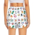 thumbnail image 2 of Lsque Hello Summer Cat Printed Women's Running Shorts with Liner Pockets,Elastic Quick Dry Workout Athletic Gym Yoga Shorts,Womens High Waist Shorts-X-Large, 2 of 9