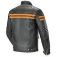 thumbnail image 2 of Joe Rocket Classic '92 Mens Leather Motorcycle Jacket Black/Orange SM, 2 of 2