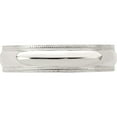 thumbnail image 4 of Sterling Silver 5mm Milgrain Comfort Fit Band (Size 10) Made In United States qcfm050-10, 4 of 5