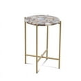 thumbnail image 2 of Lonna Metal and Agate Accent Table in Gold, 2 of 2