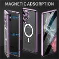 thumbnail image 2 of ELEHOLD Full Body Case for Samsung Galaxy S24 Ultra with Screen Protector Transparent Clear Plating Bumper Hard PC Magnetic Mag Safe Camera Lens Protector Shockproof Case for Samsung S24 Ultra,Black, 2 of 8