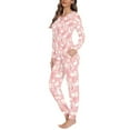 thumbnail image 2 of FOR U DESIGNS Easter Rabbit Pajama Sets for Women 2 Piece Soft Long Sleeve Pants Size 5XL Sleep Lounge Set Sleepwear Crew Neck Tops for Women Pajamas Pjs Winter, 2 of 6