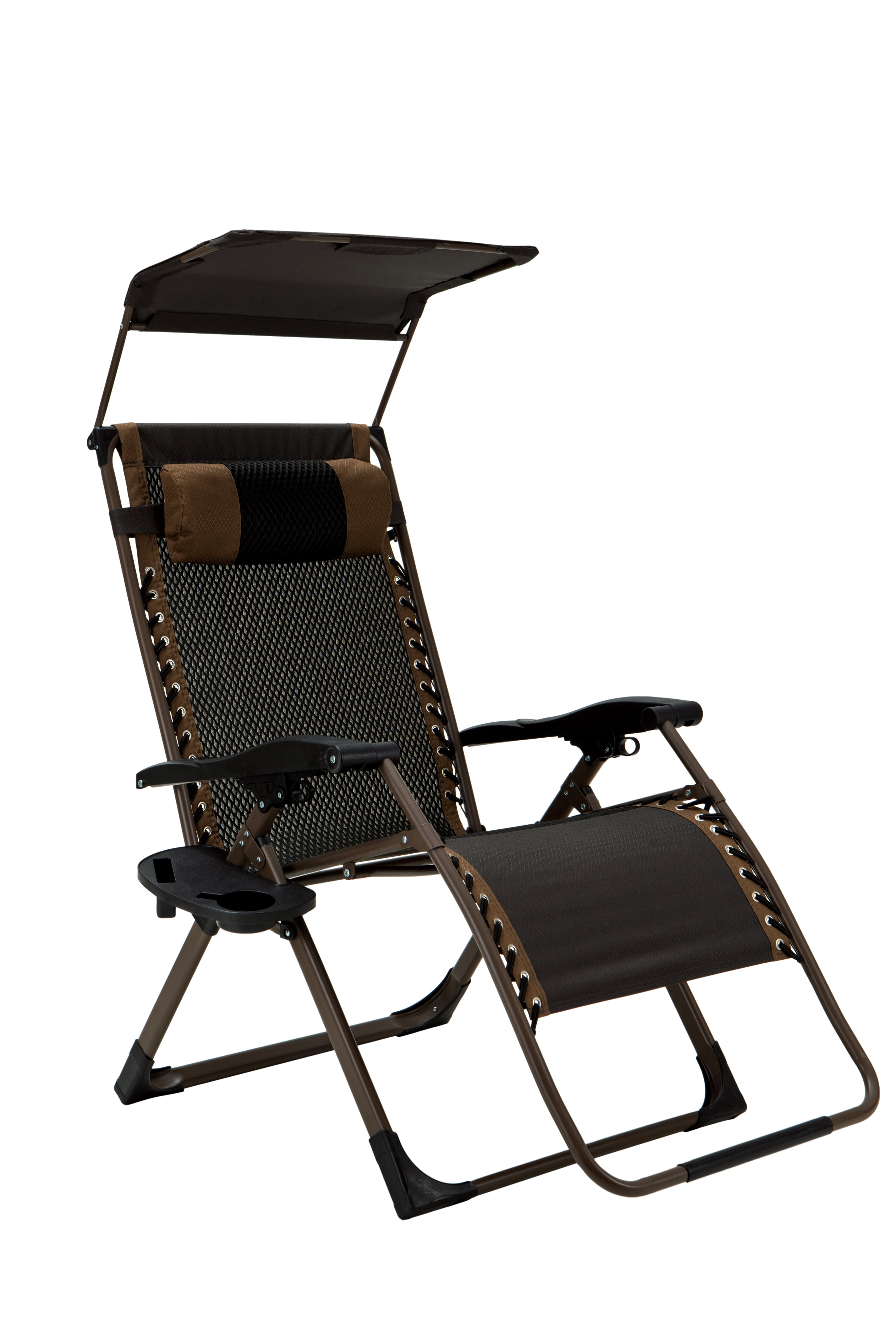 Yoli Zero Gravity XL Shade Folding Chair 2-Pack, Brown