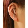 thumbnail image 5 of QQTDFG 925 Silver Ear Hook Leaf Dangle Earrings Women Cubic Zircon Wedding Jewelry 1PC-#16, 5 of 8