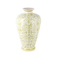 thumbnail image 1 of IMAX 75402 Otomi Lime Green Handpainted Vase, 1 of 1