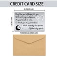 thumbnail image 2 of 1set Engraved Wallet Card Insert Christianity Wallet Inserts Heart Shape Steel Wallet Card Faith Gifts for Women Men Christian Birthday Thanksgiving Christmas Valentines Inspirational Cards Black, 2 of 7