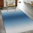 thumbnail image 2 of Area Rugs for Living Room Bedroom, Navy Blue Grey Ombre 4'x6' Rug Washable Carpet Runner Indoor Outdoor, Farmhouse Gradient Minimalist Non Slip Accent Floor Mats Rug for Kitchen, Office, 2 of 8