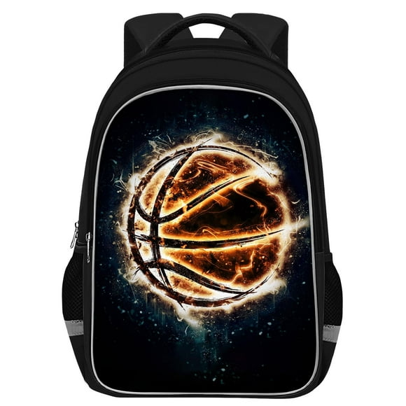 Mochila escolar TILYTADLY, diseño de baloncesto, 44 x 14 x 30 cm