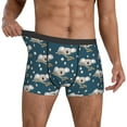 thumbnail image 3 of Men's Boxer Briefs, Cute Sleeping Koala Soft Comfy Mens Underwear Boxer Briefs Breathable With Widen Waist, 3 of 7