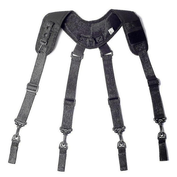 Tactical-suspenders W/ Adjustable Shoulder Pads Keychain X Type Men  Suspenders 