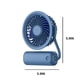 thumbnail image 4 of Fiudx Ventilador Portátil de Mano, Versión Mejorada 2022, Soporte Flexible y Ajustable, Recargable Por Usb, Funcionamiento Silencioso, Ideal para Oficina, Coche, Viajes y Barbacoas, Tamaño 15 X 15 Cm, 4 of 7