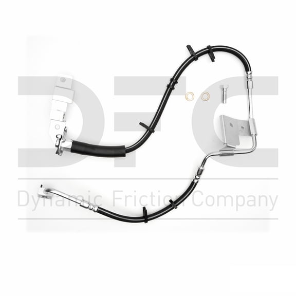 Front Left Dynamic Friction Company Brake Line Hose 350-40191 For 2000-2002 Dodge Ram 2500, 2000-2002 Dodge Ram 3500