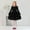 Black, variant on Xiaowennn Girls' Dress Ruffled Long Sleeve Casual Spring And Autumn Party Dress Party Games Family