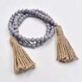 thumbnail image 6 of Clearance!Tiered Tray Decor Items,Blue Wood Bead Garland with Jute Tassel,Rustic Wooden Bead Spring Farmhouse Home Decor, 6 of 6