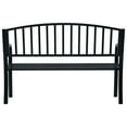 thumbnail image 3 of vidaXL Garden Bench Black 120 cm Steel, 3 of 5