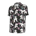thumbnail image 3 of Daiia Cute Poodle Dog Pattern Men’s Polo Shirts,Solid Deck Shirt,Classic Fit, Breathable Cotton Polo for Casual and Sport Wear-Small, 3 of 9