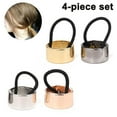 thumbnail image 1 of piezas de metal círculo coleta titular lazos para el cabello puño dorado banda de metal para el cabello cuerda elástica pinza para el cabello soporte para el cabello anillos gruesos para el cabello accesorios de moda para el cabello para mujer, 1 of 8