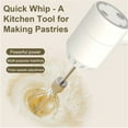 thumbnail image 3 of Electric Egg Beater,Meat & Garlic Grinder Automatic Whisk,3 Speeds Hand Mixer Electric Handheld with 2 Detachable Beaters and 1 Food Chopper,Cordless Egg Beater for Kitchen Baking & Cooking, 3 of 8
