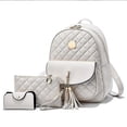 thumbnail image 1 of Women's Small Elegant Leather Backpack - 3 In 1 Handbag Modern Backpack, 1 of 5