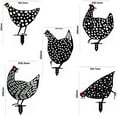 thumbnail image 2 of 5PCS Metal Chicken Yard Art, Hollow Out Rooster Animals Silhouette Statue Decor, Lifelike Ornaments Hen Yard Decorative, Pathway, Floor Decoration, Garden, Lawn, Outdoor Decoration, 2 of 6