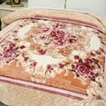 thumbnail image 3 of JML Fleece Sherpa Borrego Blanket 1 Piece,3 Ply Winter Warm Borrego Bed Blanket King 85"x93", 3 of 5