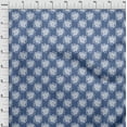 thumbnail image 4 of oneOone Cotton Poplin Medium Blue Fabric Asian Retro Floral Sewing Material Print Fabric By The Yard 56 Inch Wide, 4 of 4