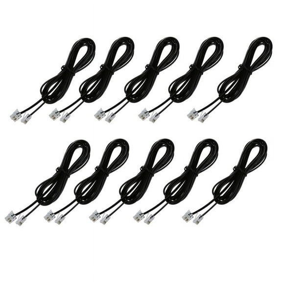 10X RJ11 6P4C Telephone Cable Cord ADSL Modem 2 Meters
