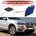 thumbnail image 2 of Cubierta del gancho de remolque trasero Unique Bargains para BMW 428i 2014-2016 No.51127363264 Azul metálico Estoril Plástico 1 Pc, 2 of 6