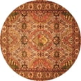 thumbnail image 1 of Ahgly Company Indoor Round Persian Orange Traditional Area Rugs, 3' Round, 1 of 1