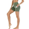 thumbnail image 2 of Women's Compression Yoga Shorts Classic Ruched Booty High Waisted Tummy Control Running Shorts Gym Workout Shorts Butt Lifting Hot Pants with Side Pockets XS-3XL, 2 of 7