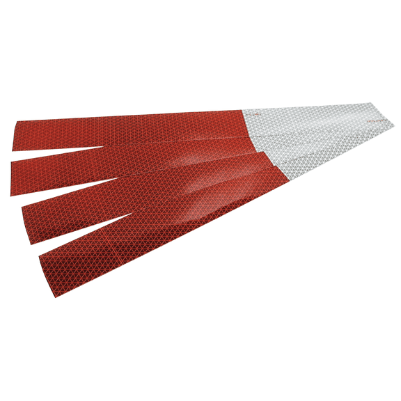 Peterson Manufacturing 465-4K 2" x 18" 4 Pieces Reflective Tape with High Visibility