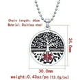 thumbnail image 5 of Collier d'Alerte Médicale en Acier Inoxydable Arbre de Vie Premiers Secours, 5 of 5