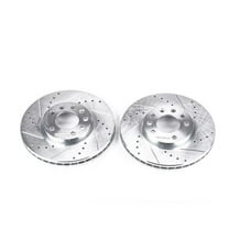 Power Stop EBR678XPR Evolution Drilled & Slotted Rotors -Front
