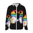 thumbnail image 1 of Fotbe Happy Pride Gnome Chaqueta con Protección Solar UPF 50+ para Hombre y Mujer, Camisa con Capucha y Bolsillos-Small, 1 of 7
