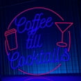 thumbnail image 3 of Glowneon Coffee Till Cocktails Neon Sign, Bar Pub Club Wall Decor, 3 of 4
