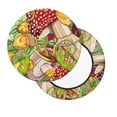 thumbnail image 2 of Fotbe Bright Mushrooms Stool Covers Round,Waterproof Round Bar Stool Covers Bar Chair Covers Washable Stool Cushion Slipcover for 12-14 Inch Chair-12 inch, 2 of 7